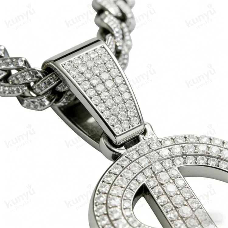 Hip Hop Dollar Sign Necklace