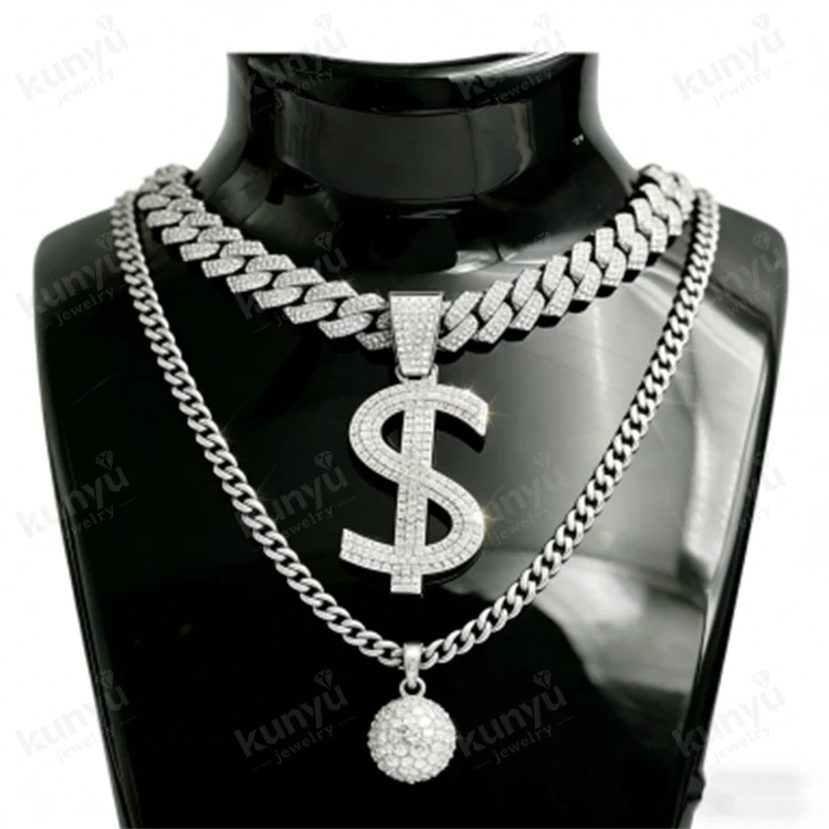 Hip Hop Dollar Sign Necklace