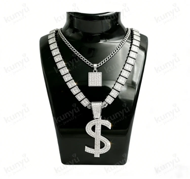 Hip Hop Dollar Sign Necklace
