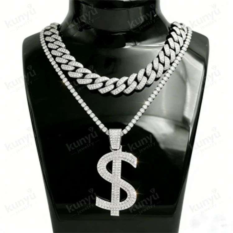 Hip Hop Dollar Sign Necklace