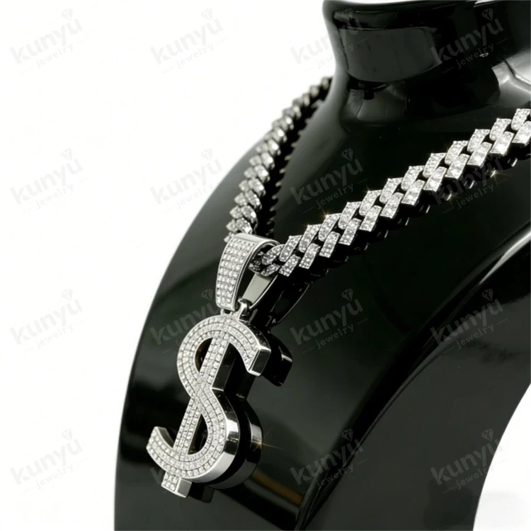 Hip Hop Dollar Sign Necklace