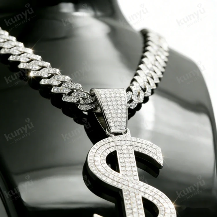 Hip Hop Dollar Sign Necklace