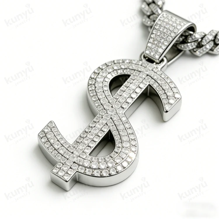 Hip Hop Dollar Sign Necklace
