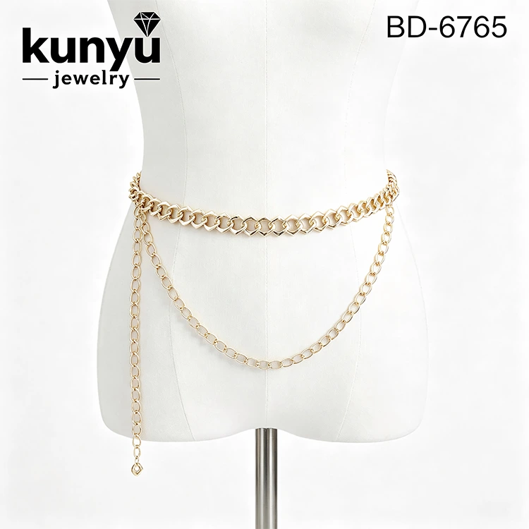 Gold Chain Waist Belt